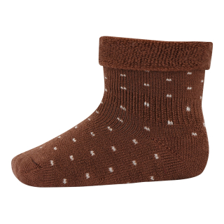 MP Denmark Sokken Merinowol Arin 10-79189-40 Root Beer - Stippen
