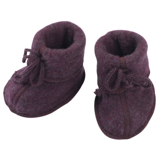 Engel Natur Slofjes Wol Fleece Lila Melange Paars