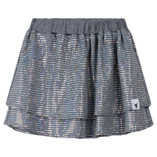 Alix Mini Rok Zilver Glitter