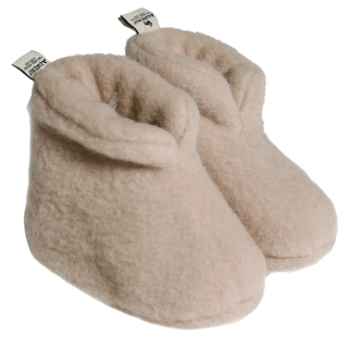 Alwero Sloffen Beige Baby Wol