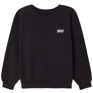 American Vintage Izubird Sweater Charbon Vintage voor jongens en meisjes in de kleur Charbon Vintage.