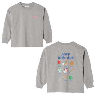 American Vintage Longsleeve Grijs AMV Kids Club Greych