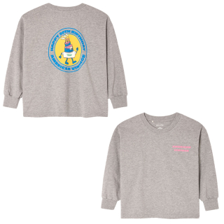 American Vintage Longsleeve Grijs Happy 20th Birthday Heather Grey