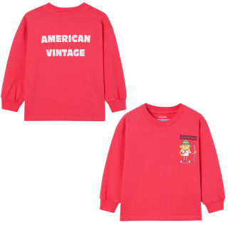 American Vintage Longsleeve Roze Framboise Vintage