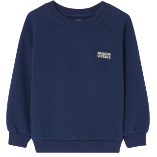 American Vintage Izubird Sweater Navy Vintage Vooraanzicht