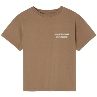 American Vintage T-shirt Bruin Noisette Vintage