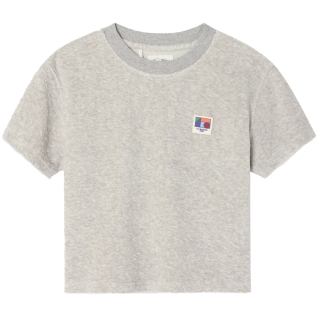 American Vintage T-shirt Grijs La Maison Badstof Heather Grey