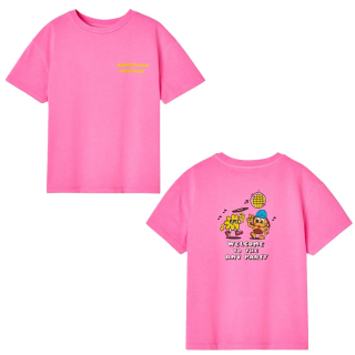 American Vintage T-shirt Roze Welcome To The Amv Party
