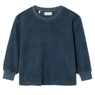 American Vintage Longsleeve Blauw Teddy Darkness
