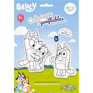 Ara Creative opblaasbare kleurplaat Bluey en Bingo verpakking – Creart Bluey vanaf 3 jaar