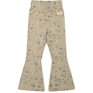 Baje Studio Flared Broek Bruin Bloemen Luzia Taupe Clay