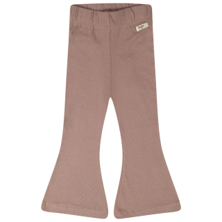 Baje Studio Flared Broek Bruin Rib Novo Rose Amber