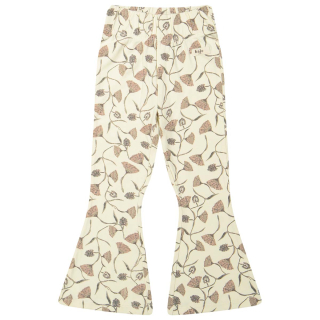 Baje Studio Flared Broek Creme Bloemen Luzia Creme Oat