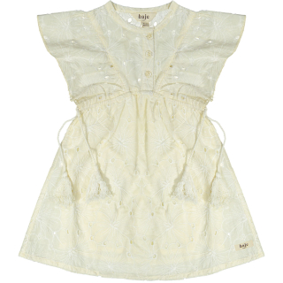 Baje Studio Jurk Creme Kant Bloemen Molly Creme Oat