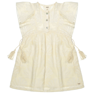 Baje Studio Jurk Creme Schelpen Muze Off White