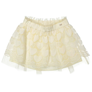 Baje Studio Rok Creme Hartjes Tule Alvide Creme Oat