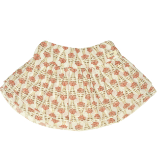 Baje Studio Rok Creme/Roze Bloemenprint