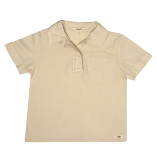 Baje Studio T-shirt Beige Kraag