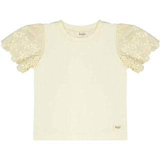 Baje Studio T-shirt Creme Pointelle Loule Creme Oat