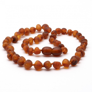 Barnsteen Ketting Cognac Bruin Mat