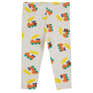 Bobo Choses Legging Grijs/Rood/Groen Trein