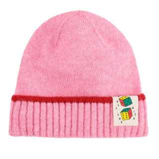 Bobo Choses Muts Roze/Rood Dobbelsteen Roll The Dice