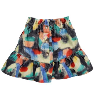 Bobo Choses rok Blauw/Rood/Zwart Fantasy World