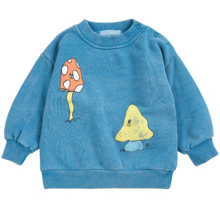 Bobo Choses Sweater Mush Monster Blauw
