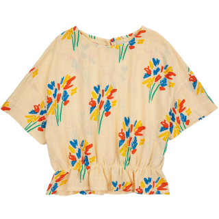 Bobo Choses T-shirt Geel Bloemenprint