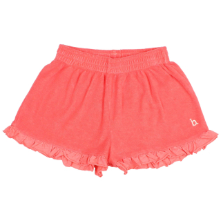 Buho Barcelona korte broek roze badstof coral meisje voorkant