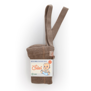 Silly Silas Footless Cotton Tights Cacao Blend Bruin