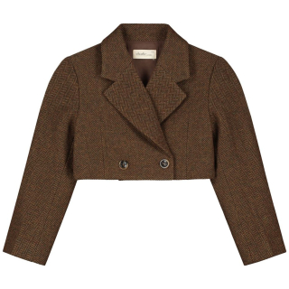Charlie Petite Blazer Bruin Cropped Nora