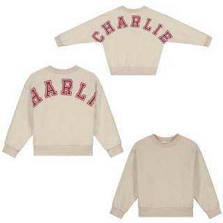 Charlie Petite Sweater Beige/Rood Charlie