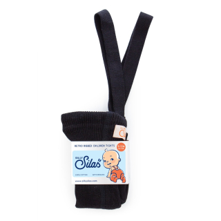 Silly Silas Footed Cotton Tights Classic Black