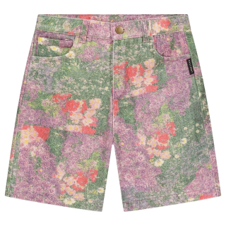 Daily Brat korte broek groen/paars bloemenprint