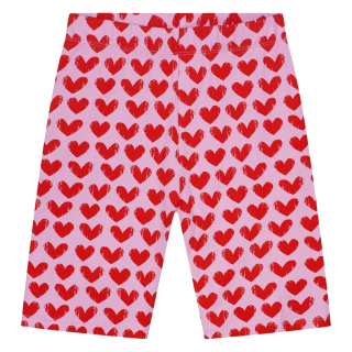 Daily Brat korte broek paars/rood hartjesprint