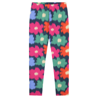 Daily Brat Legging Blauw/Groen/Roze Bloemen