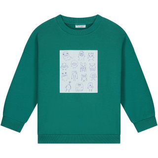 Daily brat Sweater Groen Monsters