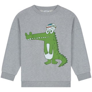 Daily Brat Sweater Loco Croco Grijs