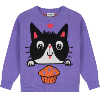 Daily Brat Sweater Midnight Muffin Paars