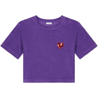 Daily Brat T-shirt Paars Badstof