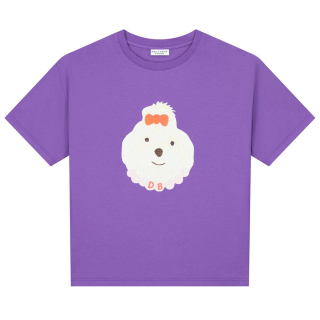 Daily Brat T-shirt Paars Poedel