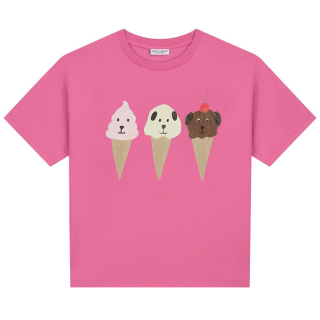 Daily Brat T-shirt Roze Ijsjes