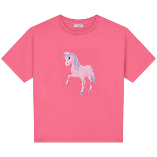Daily Brat T-shirt Roze Unicorn