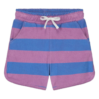 Daily Brat Korte broek Blauw/Paars Strepen Badstof