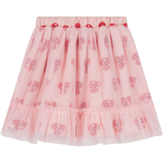 Daily Brat tule rok Hartjes roze voor meisjes met all-over hartjesprint