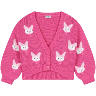 Daily Brat Vest Kitty Cat Roze