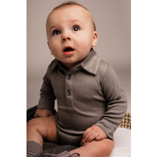 Baje Studio Romper Grijs Kraag Davos Grey Steel
