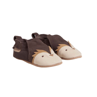 Enfant Slof Suede Dier Bruin