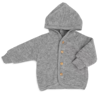 Engel Natur Jas Grijs Wol Fleece Grey Melange